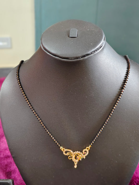 SHORT LENGTH BLACK BEADS CHAIN