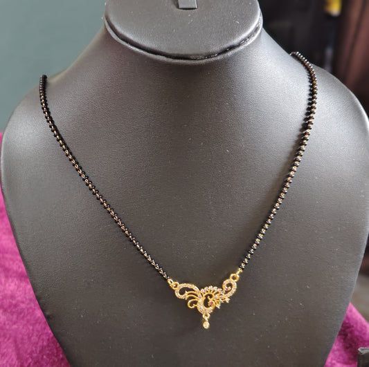 SHORT LENGTH BLACK BEADS CHAIN